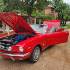 Original Factory Rangoon Red Paint Code J from 1965 Ford Mustang