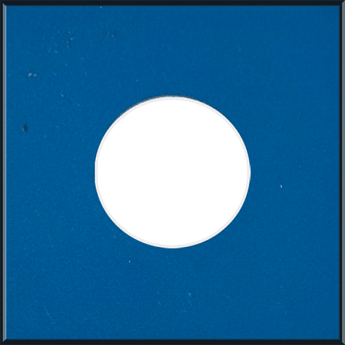 Ford Code AE Grabber Blue Metallic Paint Chip Sample