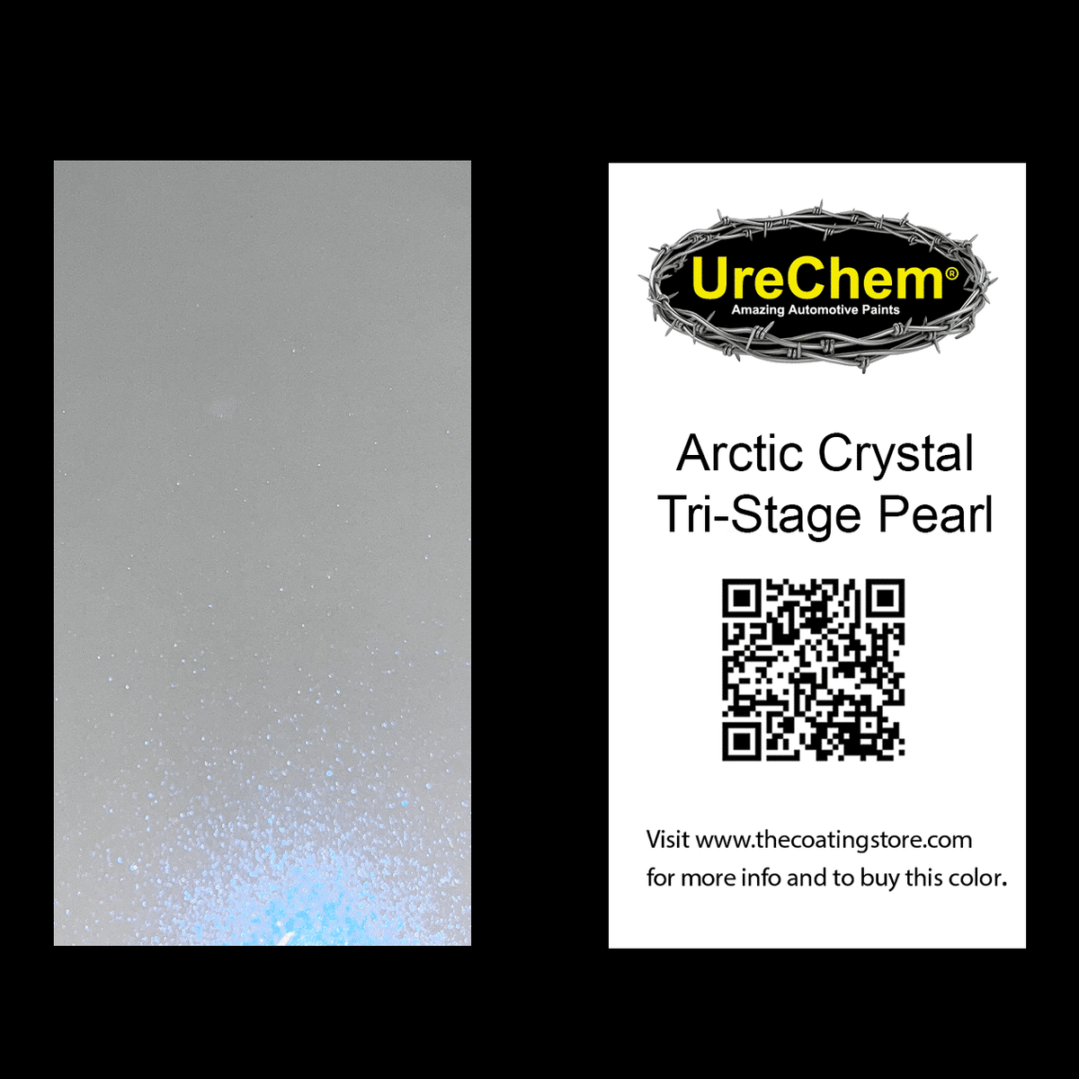 Arctic Crystal Tri-Stage Paint Chip Sample