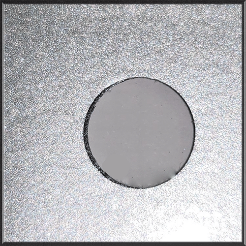 Audi Code LA7W Reflex Silver Paint Chip Sample