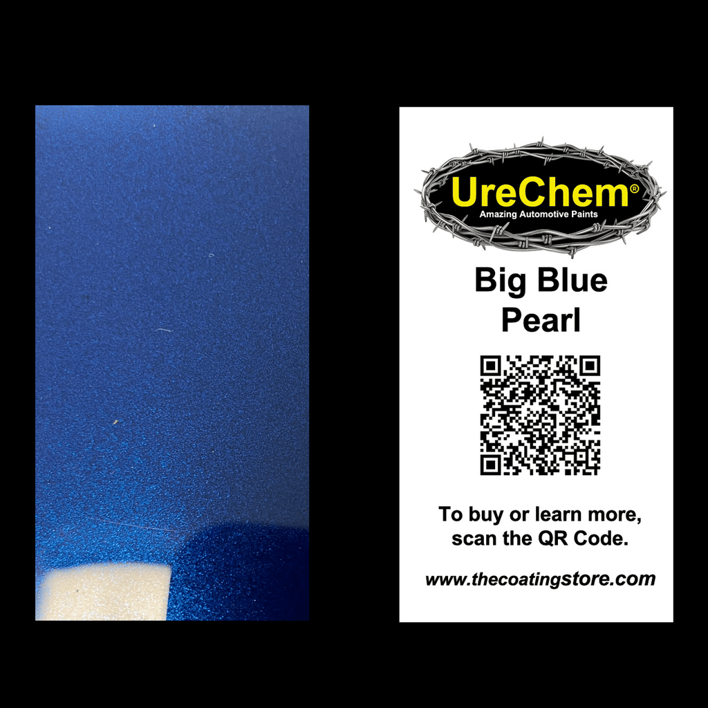 Big Blue Pearl Color Chip Sample Swatch