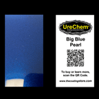 Big Blue Pearl Color Chip Sample Swatch