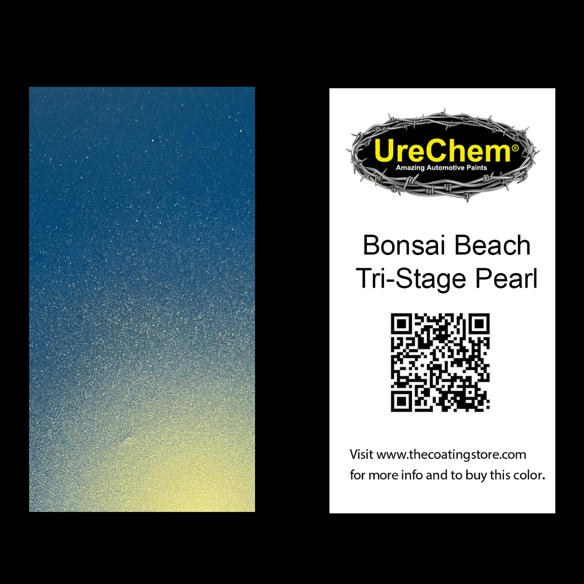 Bonsai Beach Tri-Stage Pearl Paint Chip Sample