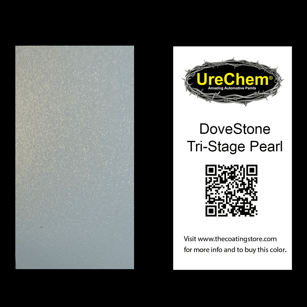 DoveStone Tri-Stage Pearl Paint Chip Sample