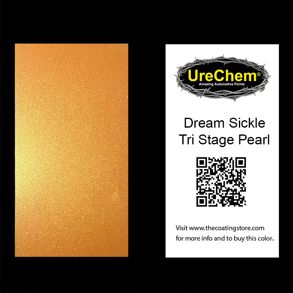 Dream Sickle Tri-Stage Pearl Paint Chip Sample