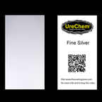 Fine Silver Metallic Color Chip Sample Swatch
