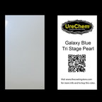 Galaxy Blue Tri-Stage Pearl Color Chip Sample Swatch