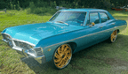 Original Factory Gulf Turquoise Poly Paint Code K from 1967 Pontiac GTO