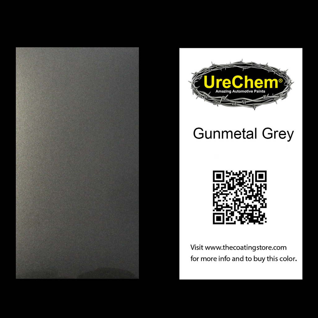 Gunmetal Grey Metallic Color Chip Sample Swatch