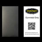 Gunmetal Grey Metallic Color Chip Sample Swatch