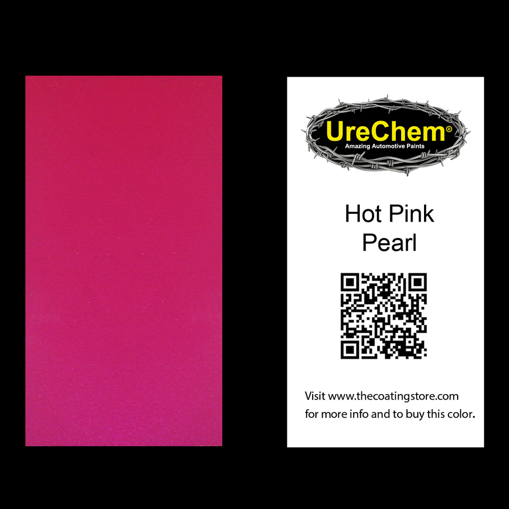 Hot Pink Pearl Color Chip Sample Swatch