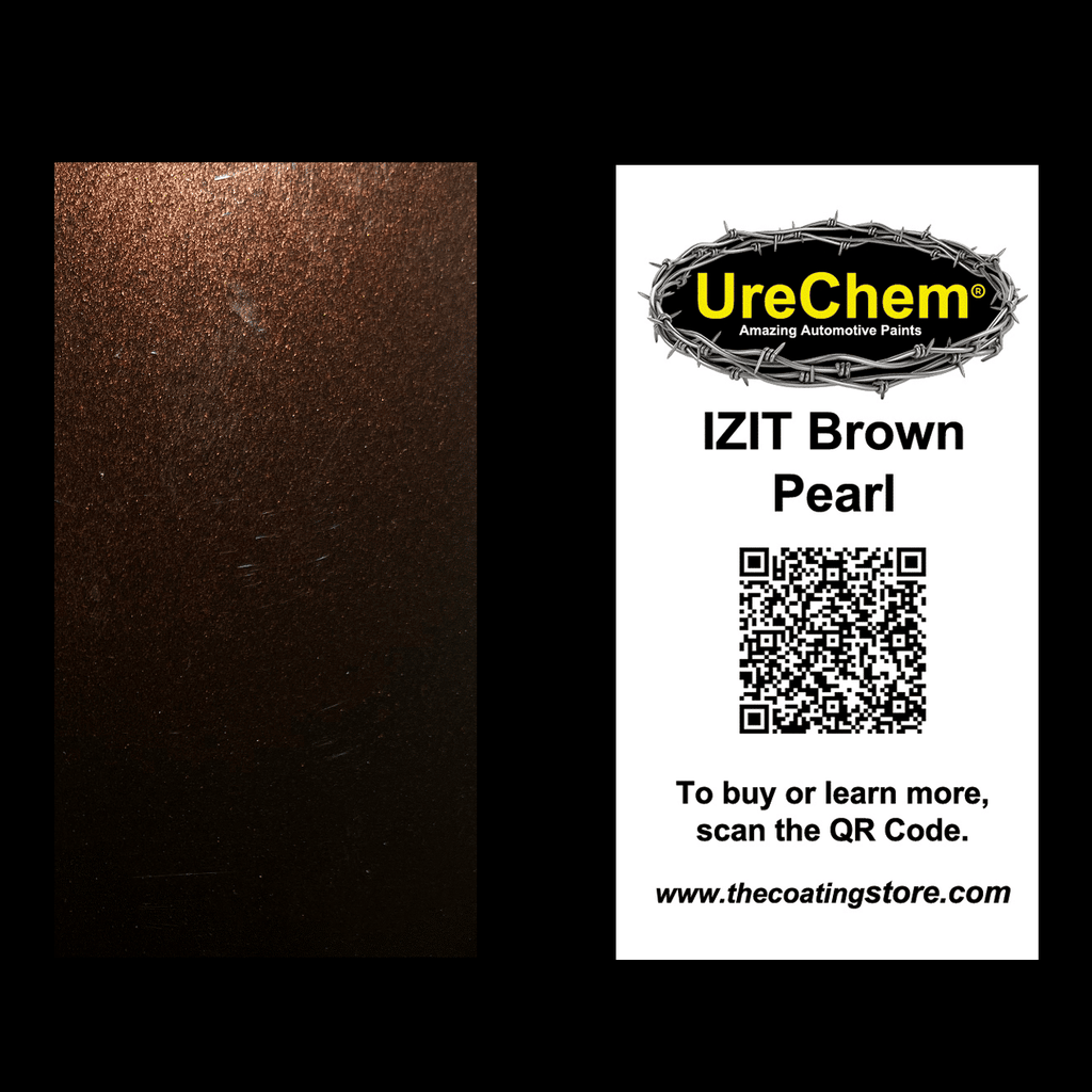 Izit Brown Pearl Color Chip Sample Swatch