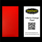Inferno Orange Pearl Paint Chip Sample