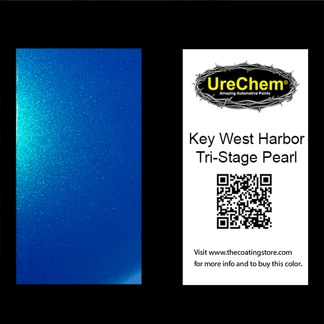 Key West Harbor Tri-Stage Pearl Paint Chip Sample