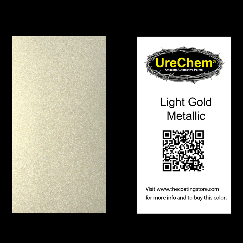 Light Gold Metallic Color Chip Sample Swatch
