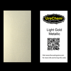 Light Gold Metallic Color Chip Sample Swatch