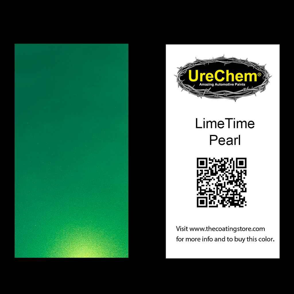 LimeTime Pearl Paint Chip Sample