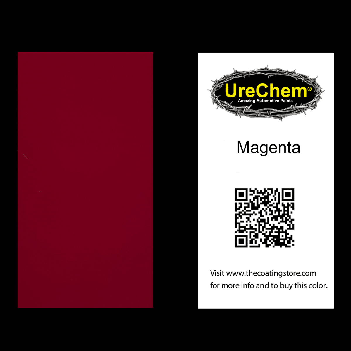 Magenta Solid Color Chip Sample Swatch