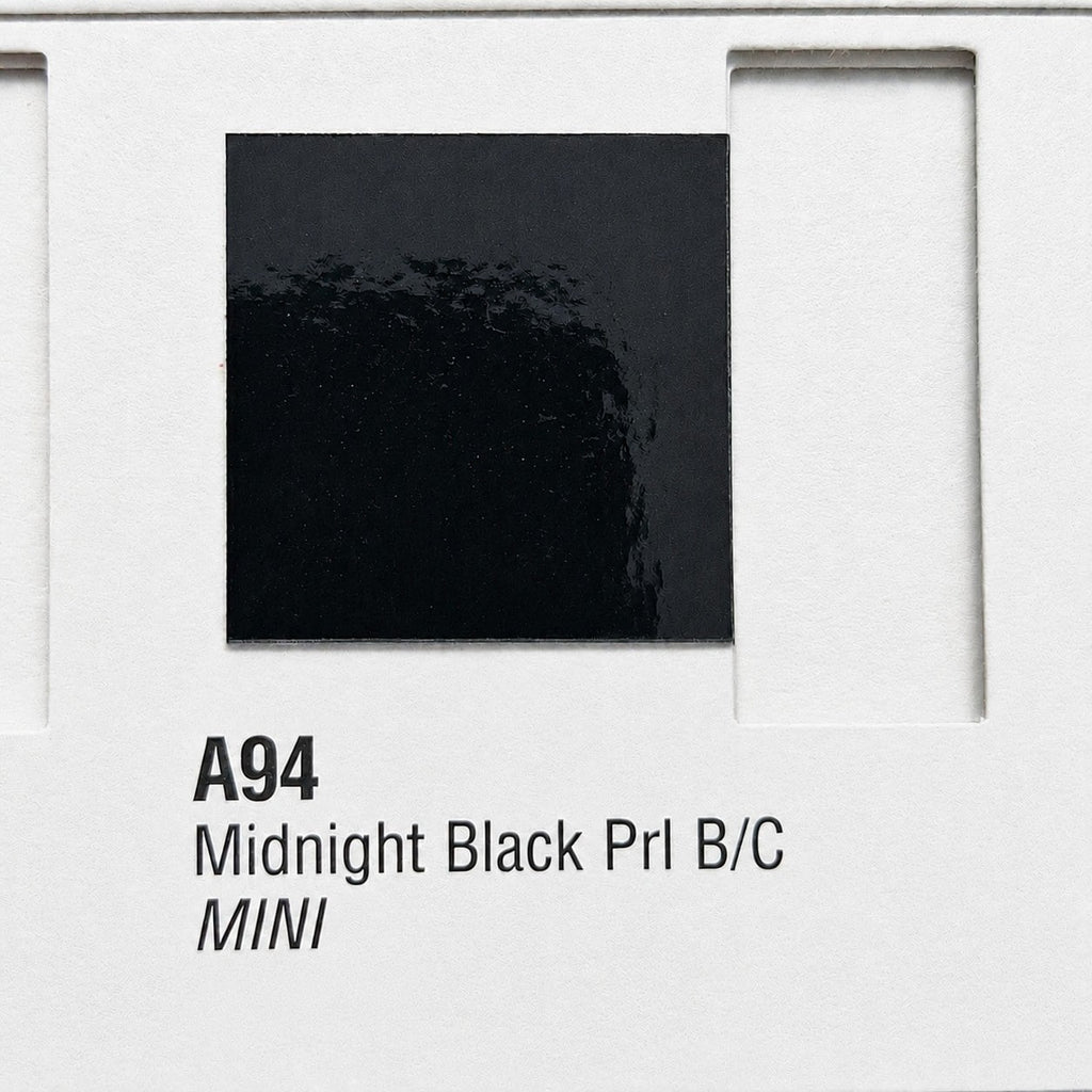 Mini  Midnight Black Pearl Code A94 Basecoat Clearcoat Auto Paint Kit Options
