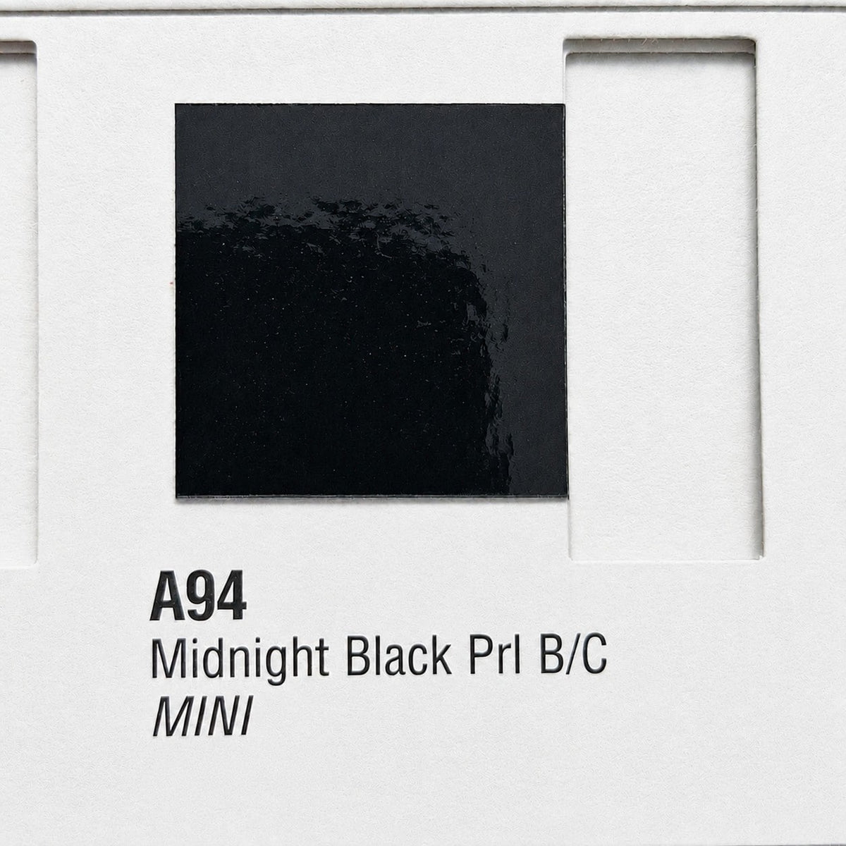 Mini  Midnight Black Pearl Code A94 Basecoat Clearcoat Auto Paint Kit Options