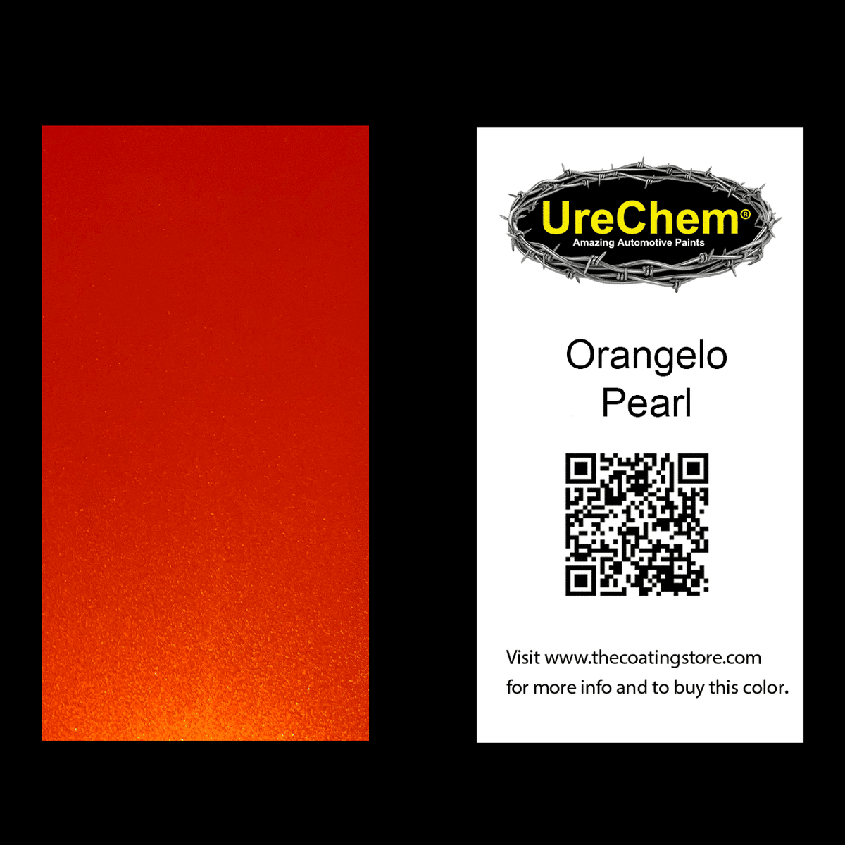 Orangelo Pearl Paint Chip Sample
