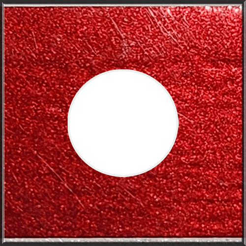 Dodge Code PEL Inferno Red Pearl Metallic Paint Chip Sample