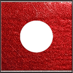 Dodge Code PEL Inferno Red Pearl Metallic Paint Chip Sample