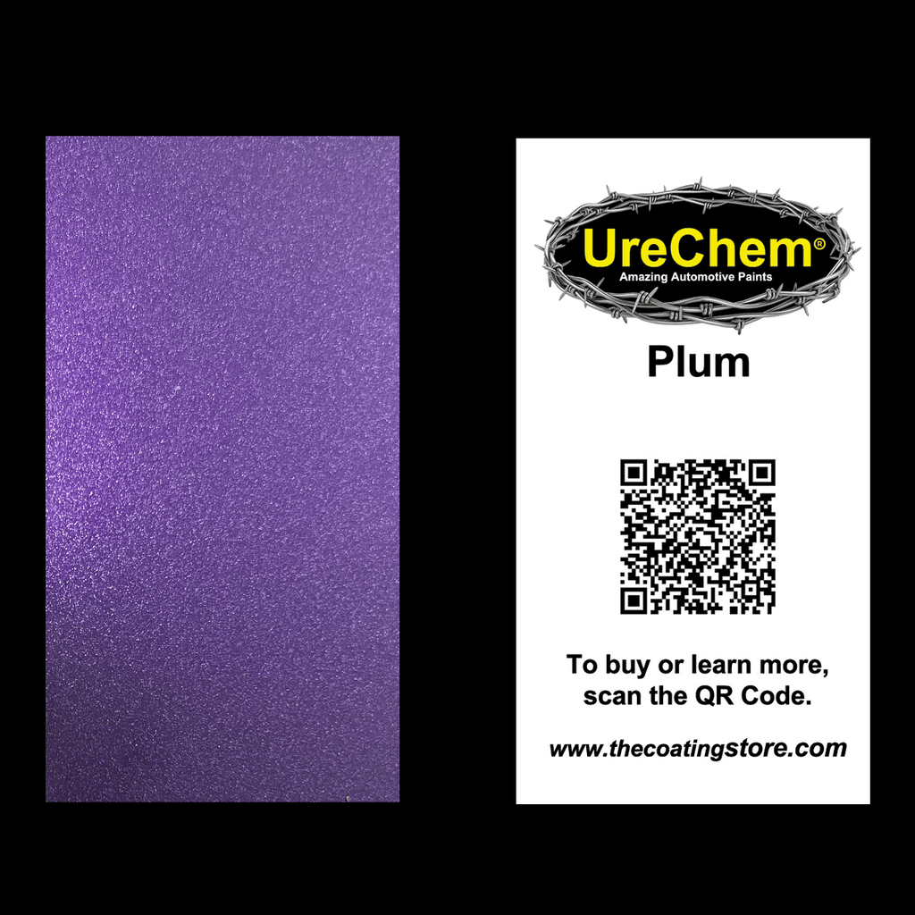 Plum Metallic Color Chip Sample Swatch