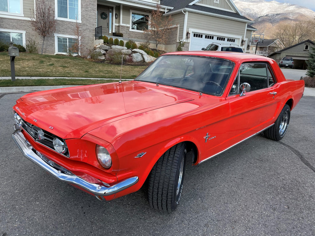 Original Factory Poppy Red Paint Code 3 from 1965 Ford Mustang