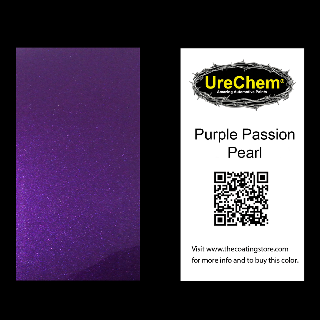 Passion Purple Pearl Color Chip Sample Swatch