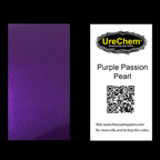 Passion Purple Pearl Color Chip Sample Swatch