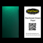 Rainforest Green Pearl Paint Chip Sample