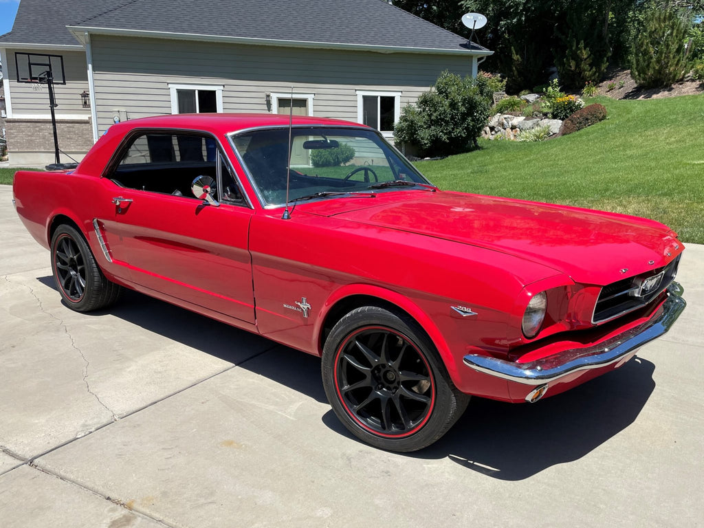 Original Factory Rangoon Red Paint Code J from 1965 Ford Mustang