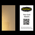Red Gold Metallic Paint Chip Sample