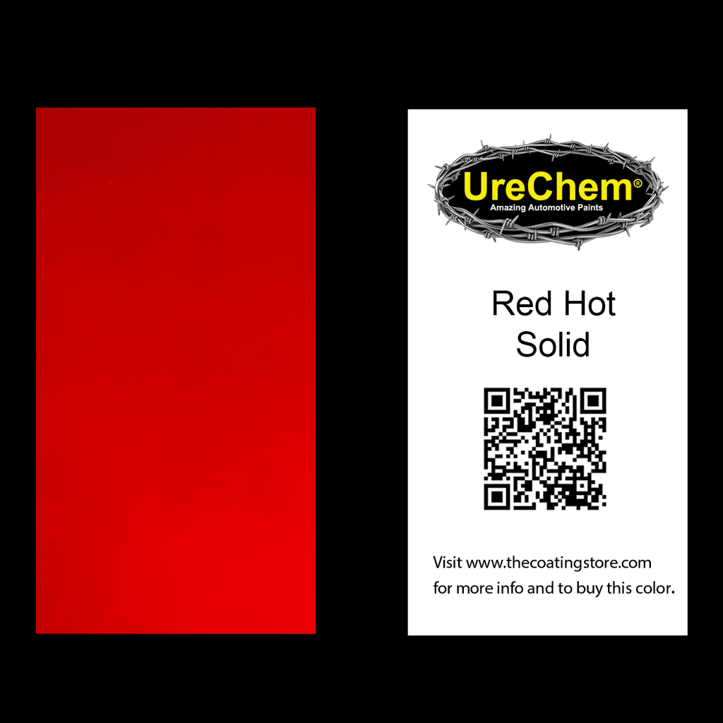 Red Hot Solid Paint Chip Sample
