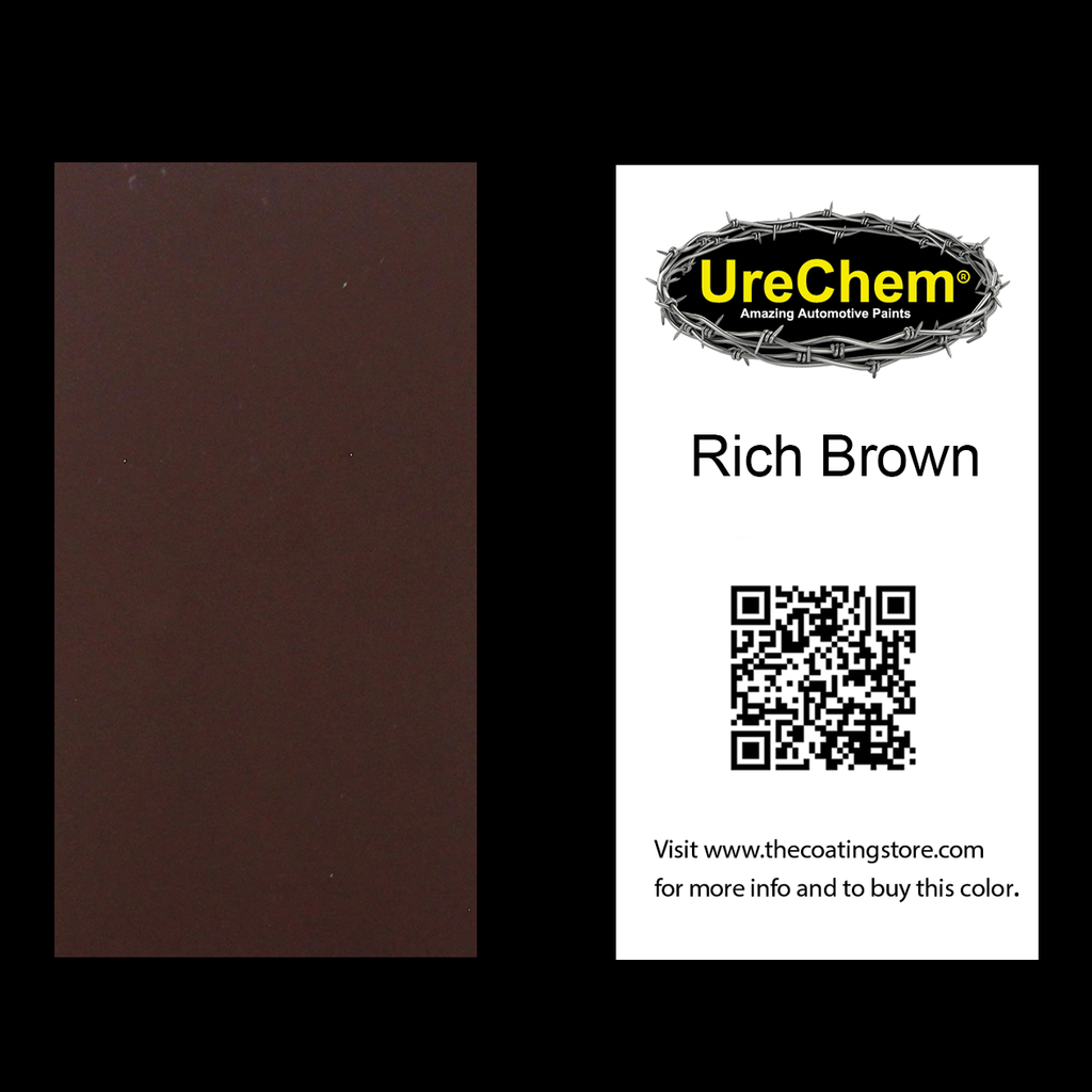 Rich Brown Color Chip Sample Swatch