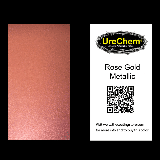Rose Gold Metallic Paint Chip Sample