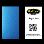 Royal Blue Metallic Color Chip Sample Swatch