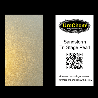 Sandstorm Tri-Stage Pearl Paint Chip Sample