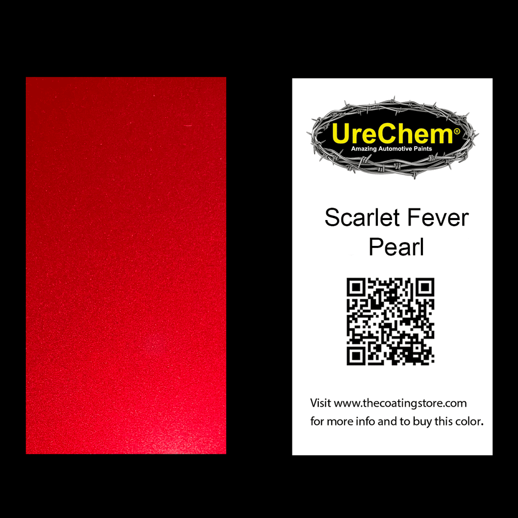 Scarlet Fever Pearl Paint Chip Sample