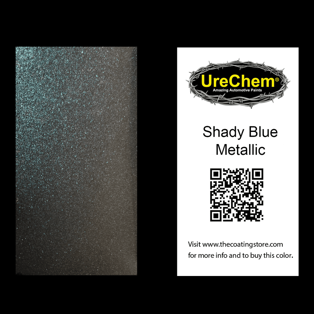 Shady Blue Metallic Paint Chip Sample