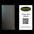 Shady Blue Metallic Paint Chip Sample