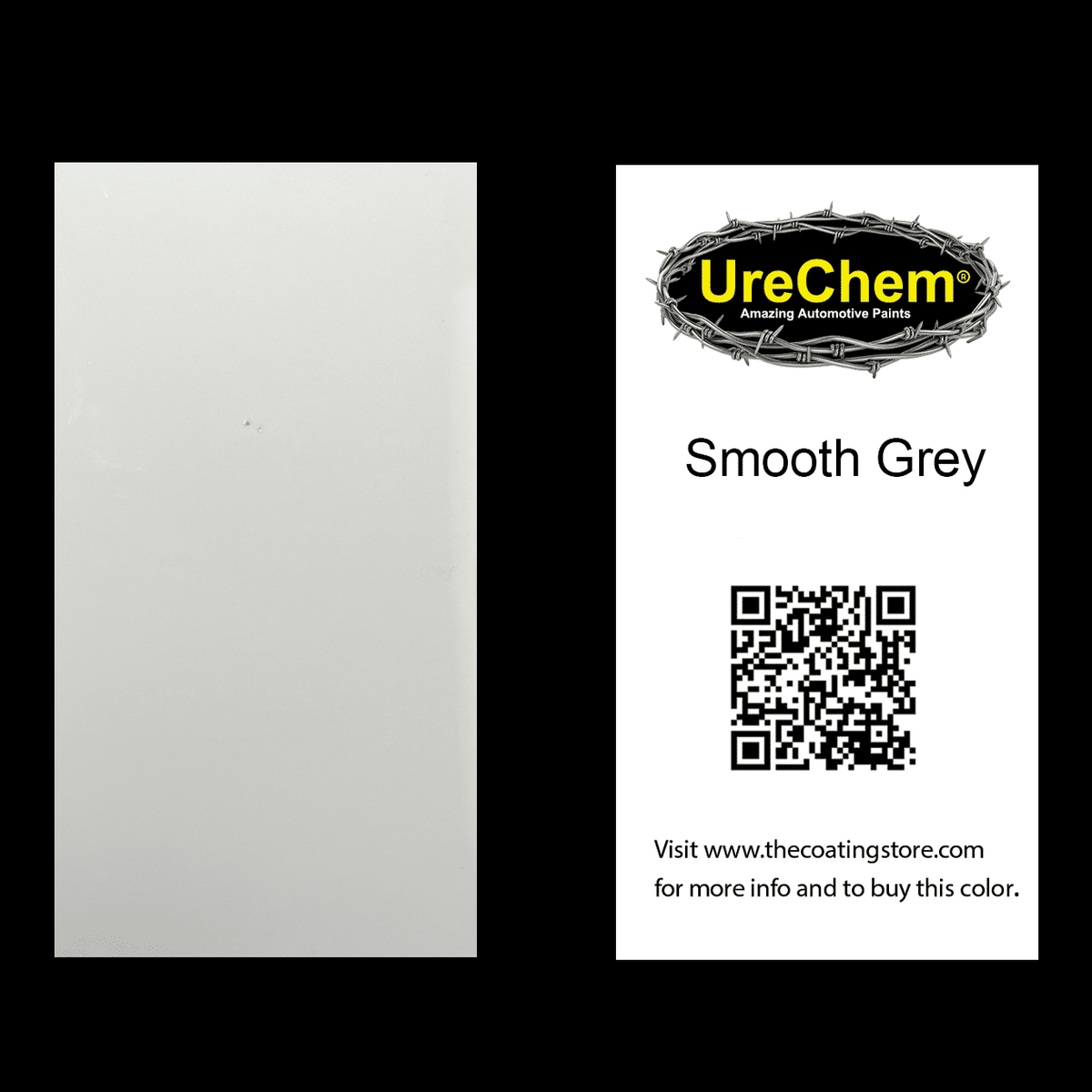 Smooth Grey Paint Chip Sample
