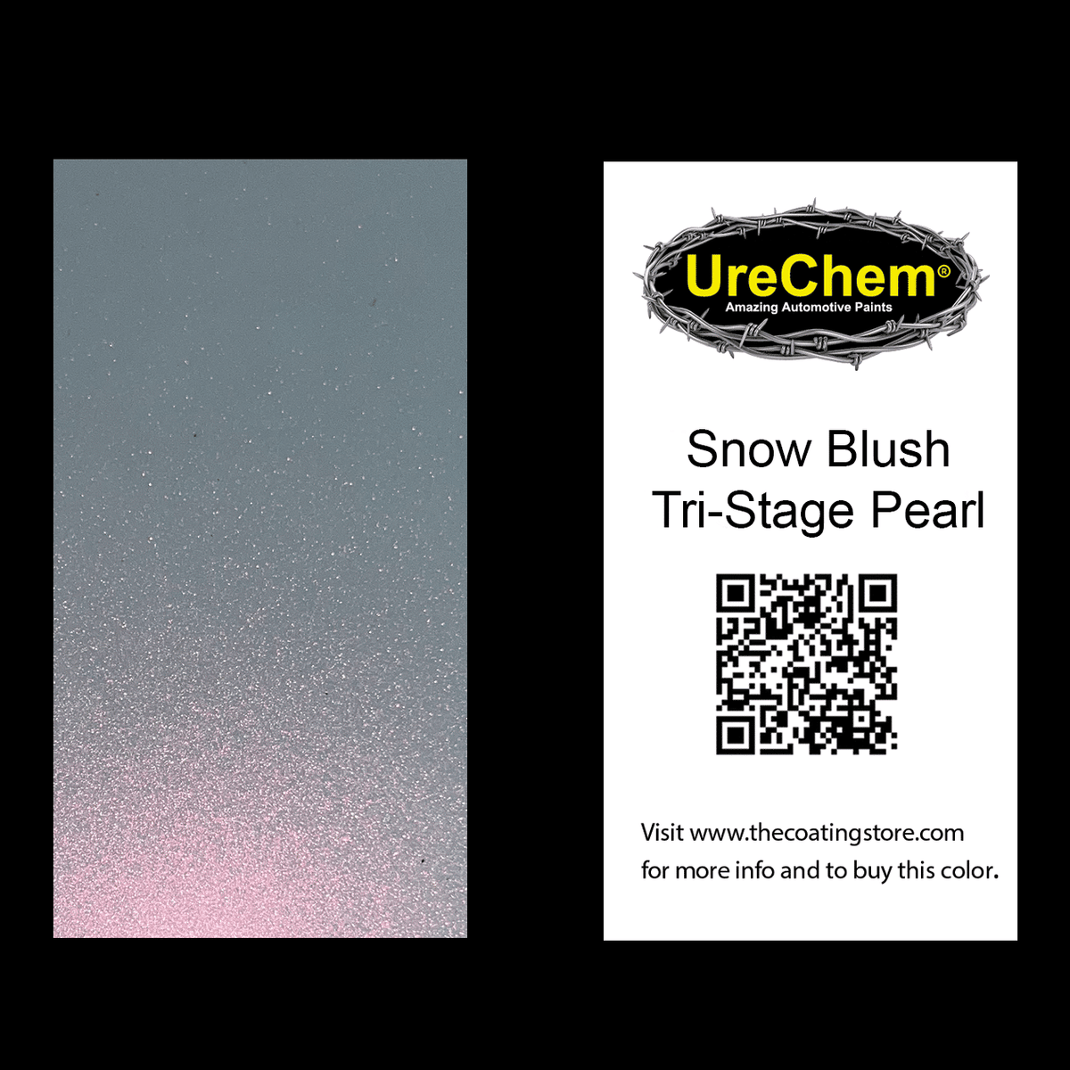 Snow Blush Tri-Stage Paint Chip Sample