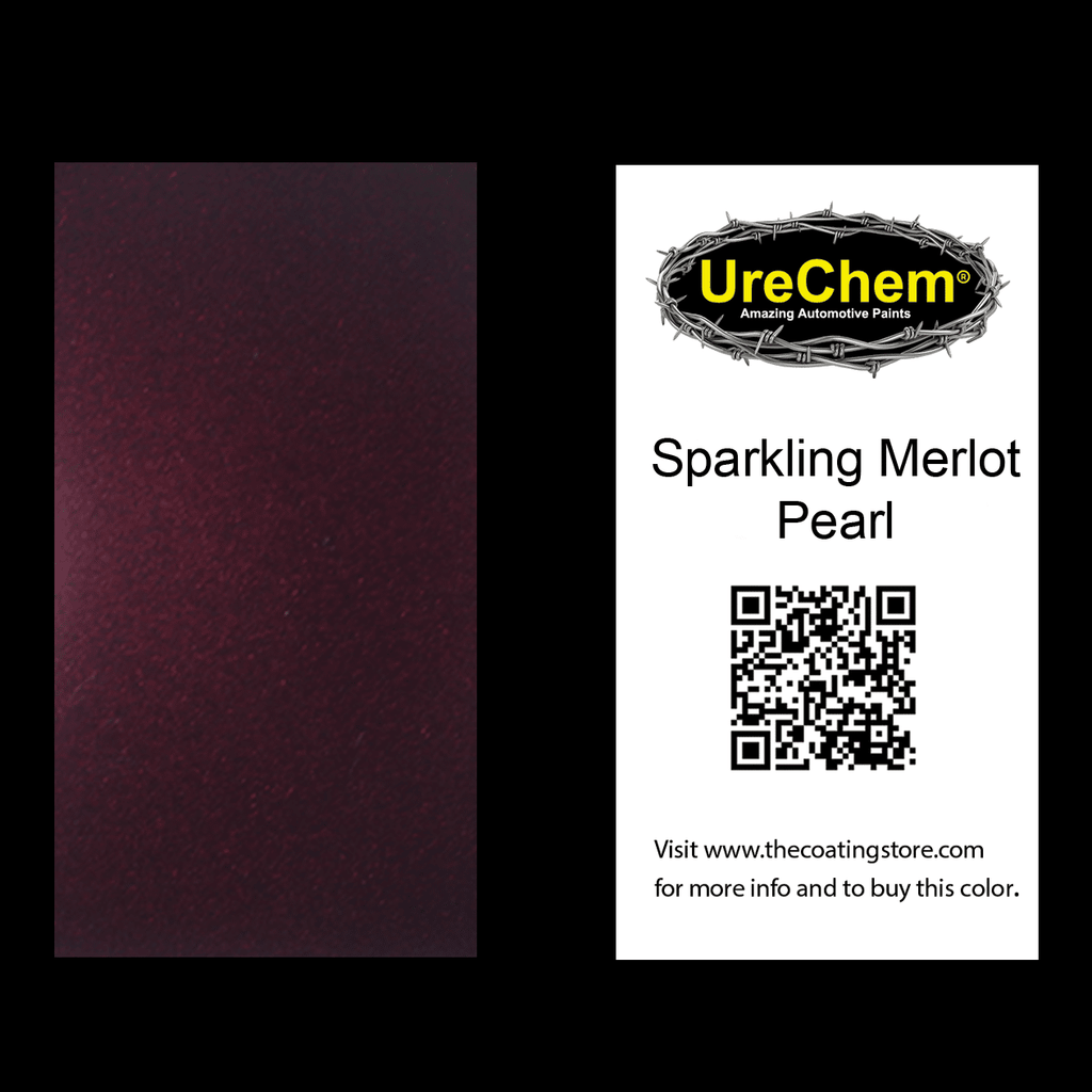 Sparkling Merlot Pearl Color Chip Sample Swatch