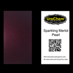 Sparkling Merlot Pearl Color Chip Sample Swatch