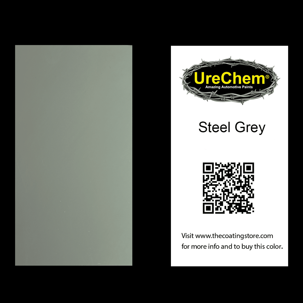 Steel Grey Paint Chip Sample