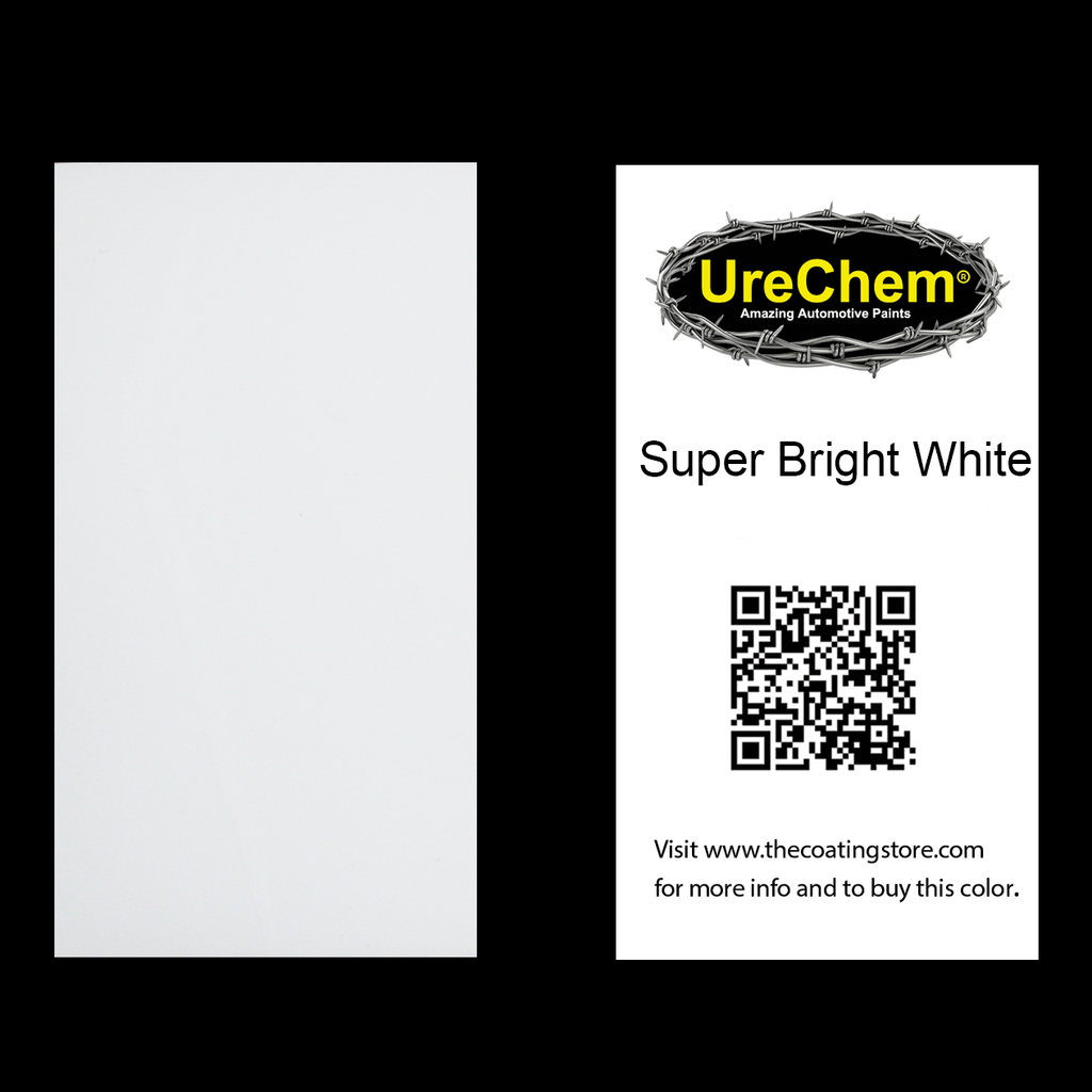 Super Bright White Color Chip Sample Swatch