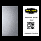 Titanium Silber Pearl Paint Chip Sample