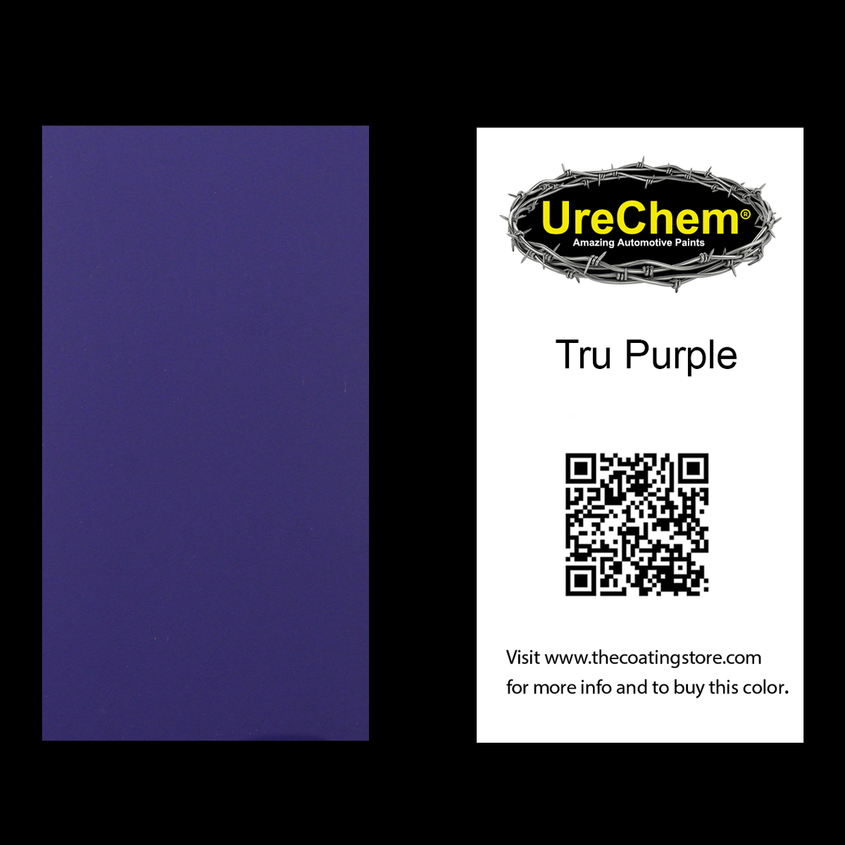 Tru Purple Color Chip Sample Swatch